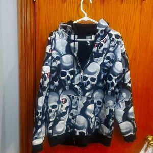 💀VINTAGE FAMOUS STARS AND STRAPS SKULL JACKET (RA